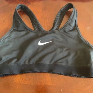 NIKE Women’s Black Dri FIT Swoosh Sports Bra. Size S. Great condition.